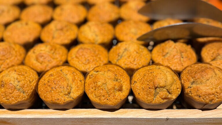 小ぶりのマフィンやペストリー類も種類豊富なのがうれしい。