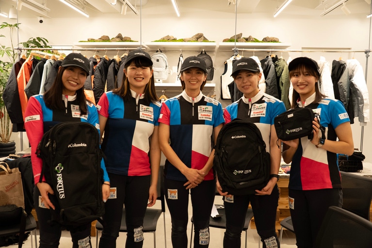 東京・原宿の旗艦店COLUMBIA TOKYO FLAGSHIPで開かれたイベントの様子。