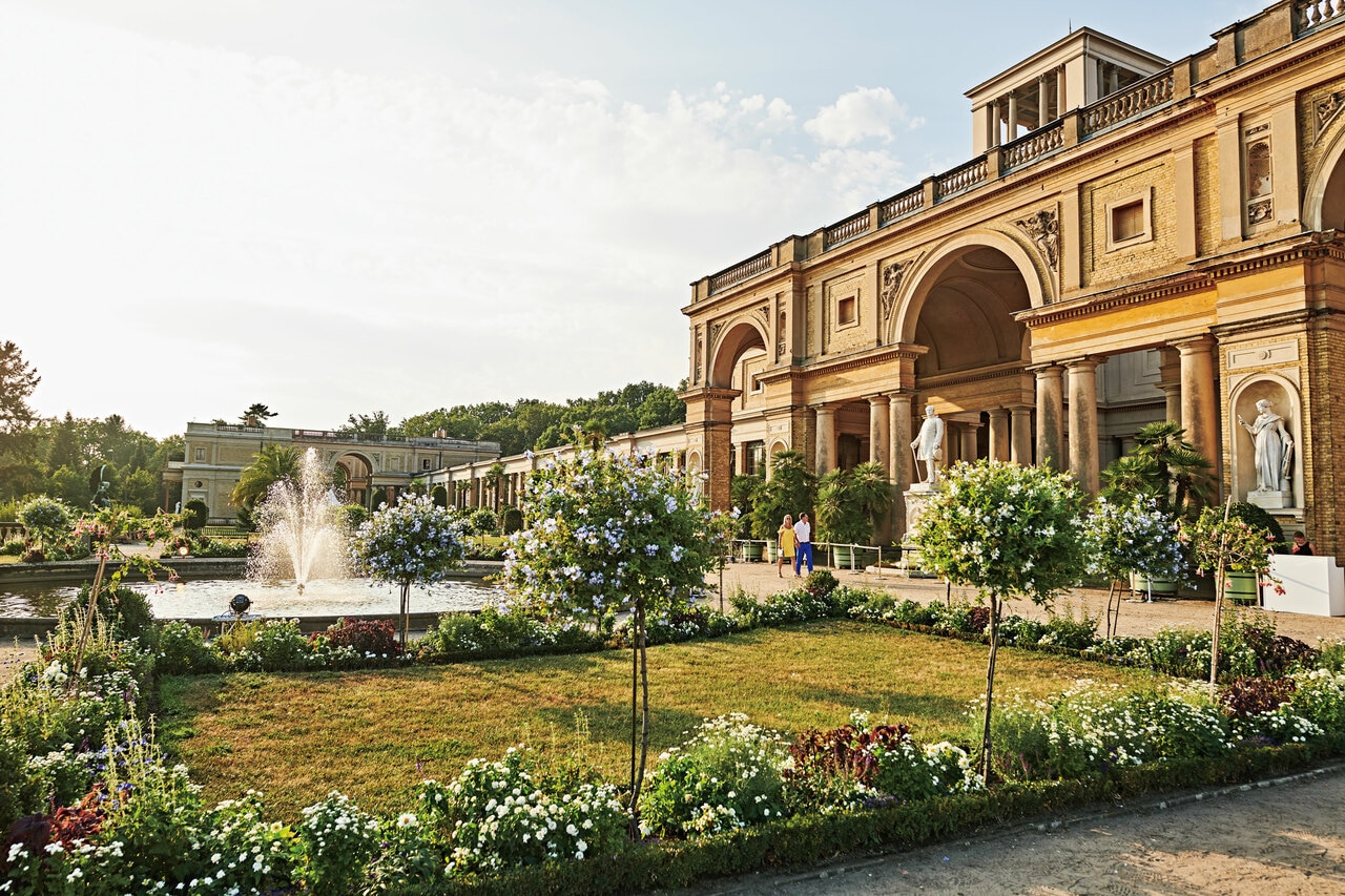 サンスーシ宮殿のあるサンスーシ公園にはルネサンス様式のオランジュリー宮殿も建つ。©DZT/Jens Wegener