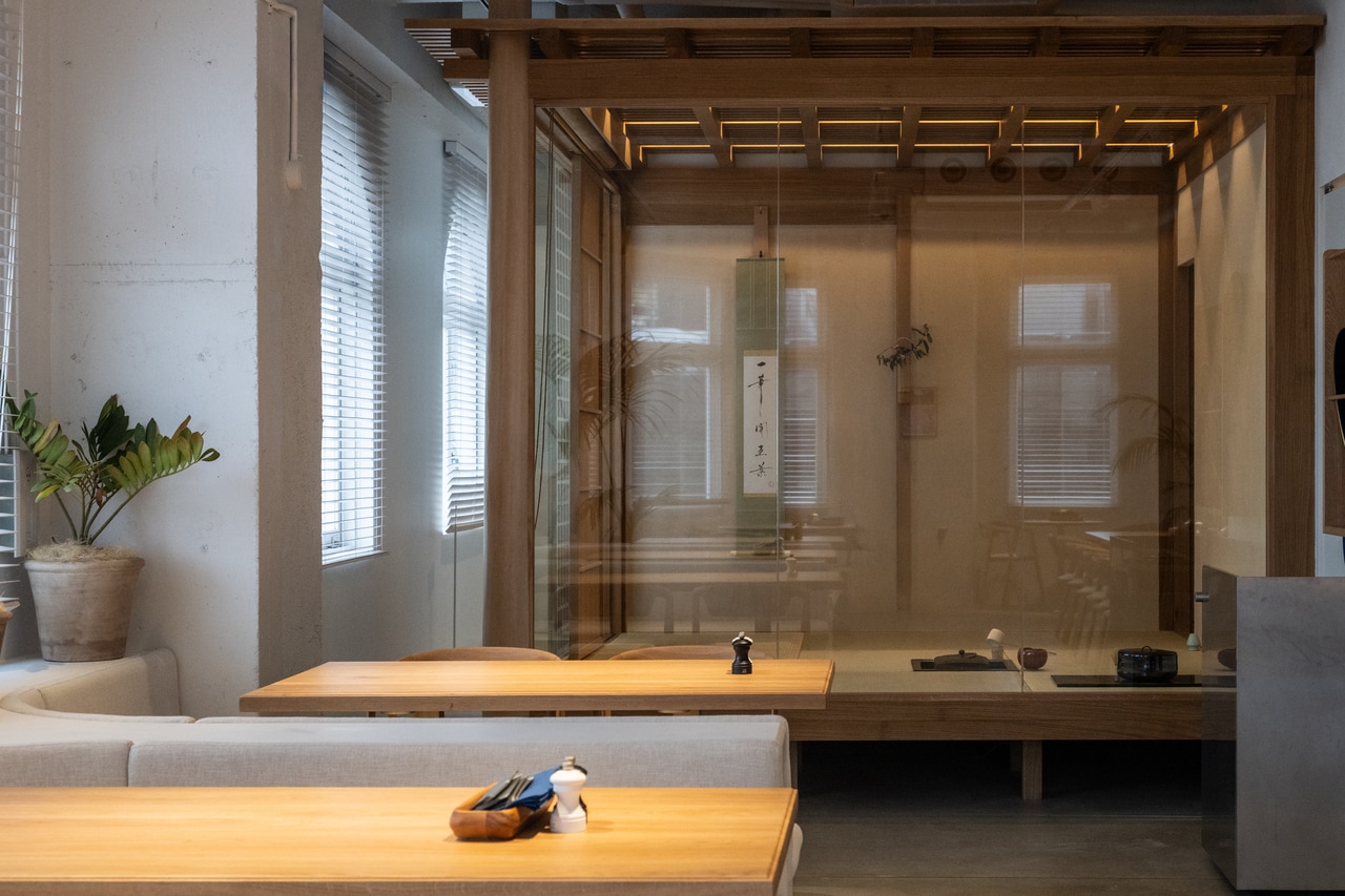 3階のレストランにある茶室。