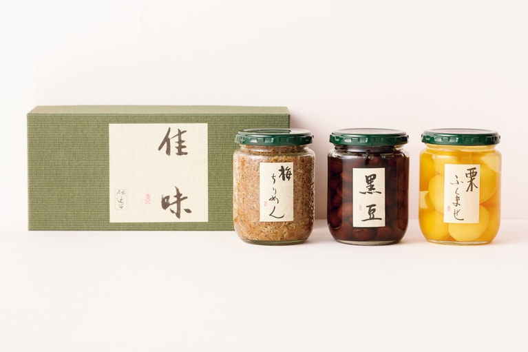 「料理屋の瓶詰」佳味 3本入り 9,720円／懐石 辻留