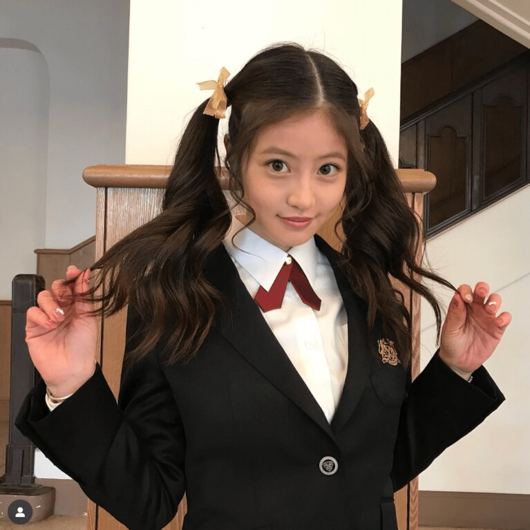 「福岡で一番かわいい女の子」をキャッチコピーに19歳で上京した今田美桜。ドラマ『花のち晴れ〜花男 Next Season〜』（2018年、TBS）で注目を集めた際の1枚（所属事務所コンテンツ・スリーのインスタグラムより）