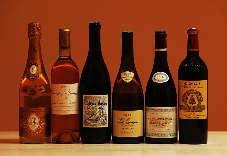 ワインペアリングは33,000円。充実の内容だ。