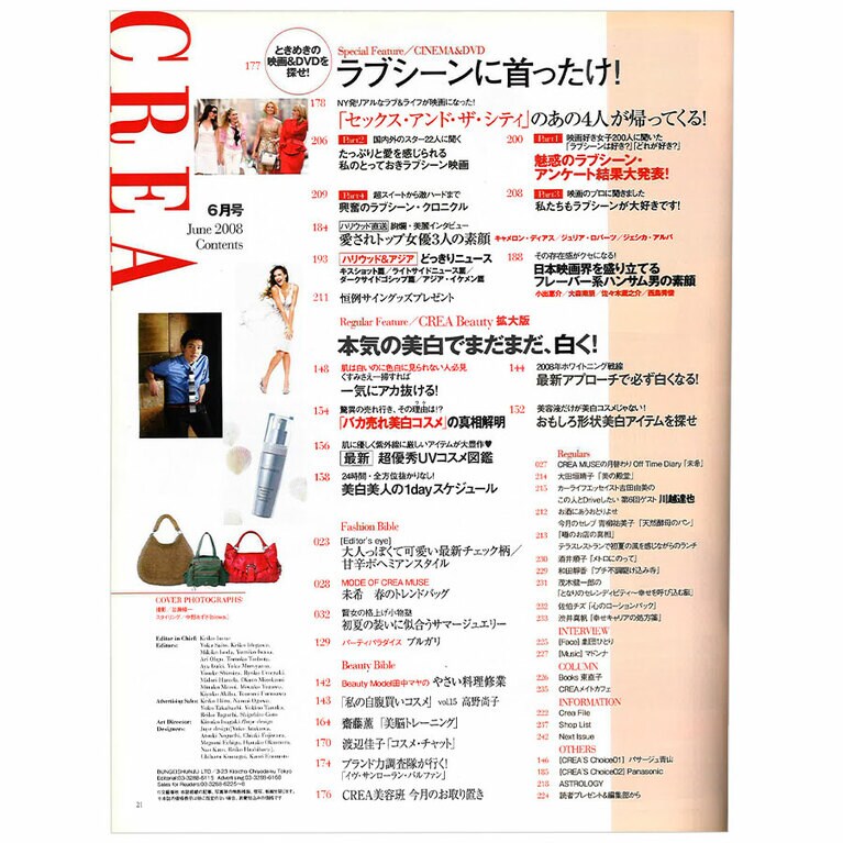 2008年6月号目次。