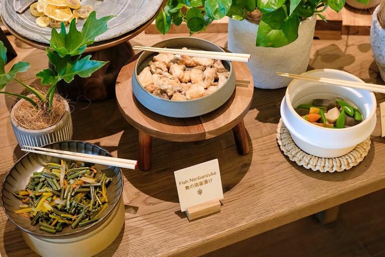 前菜ブッフェ。