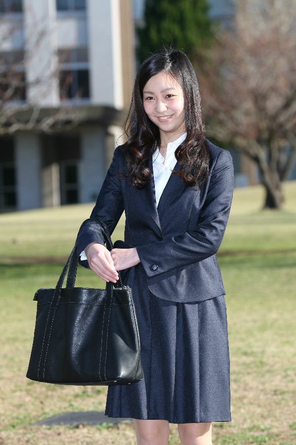 2015年4月2日、ICU入学式当日の佳子さま　©JMPA