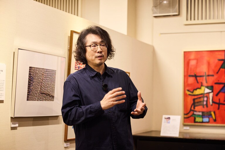るんびにい美術館 アートディレクター 板垣崇志さん。