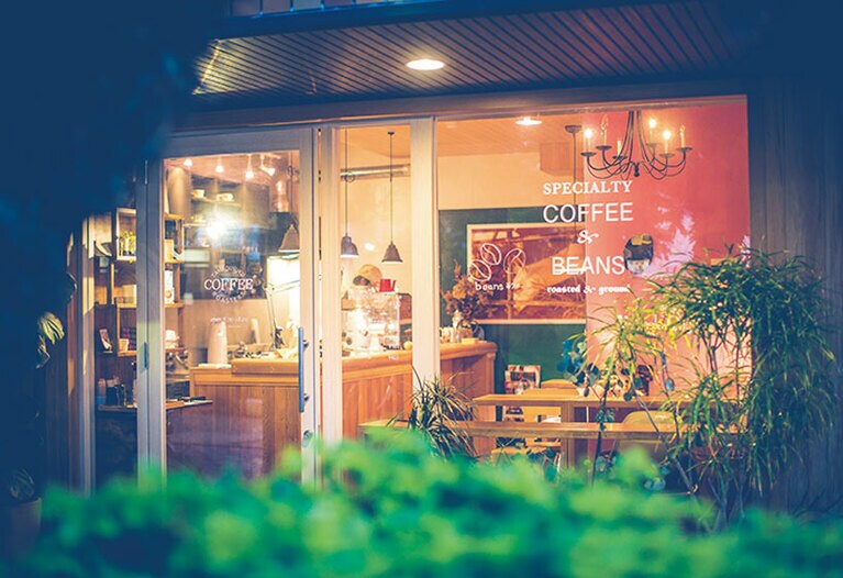 開放感のある店舗。