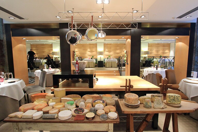 食後に楽しむことができるチーズの種類は豊富だ。