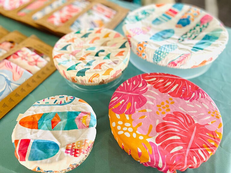 「アロハ・デ・カサ」の食品用布ラップ。