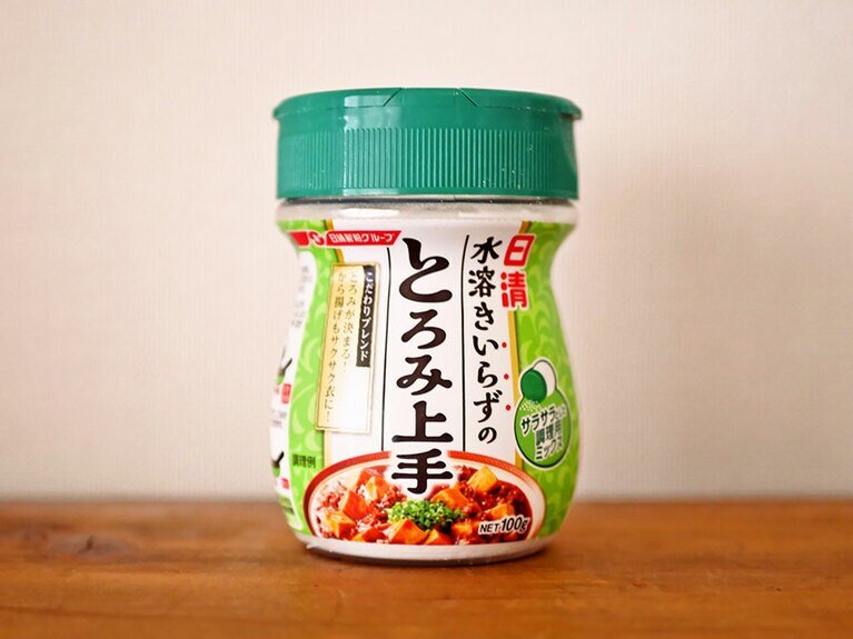 日清「水溶きいらずのとろみ上手」。