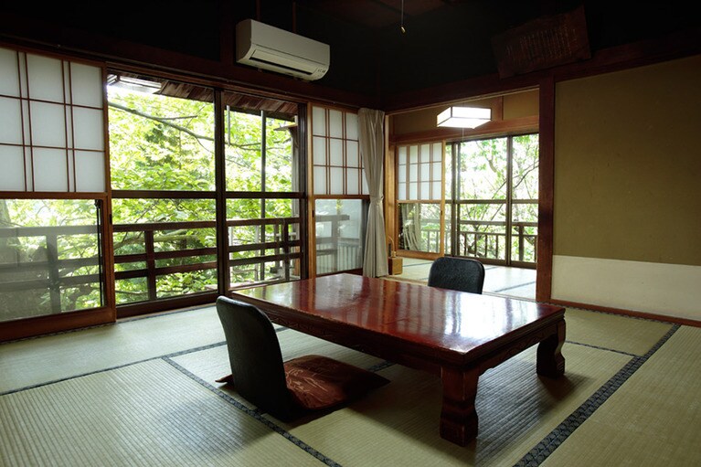 藤村が『千曲川旅情の歌』を執筆した「藤村の間」。