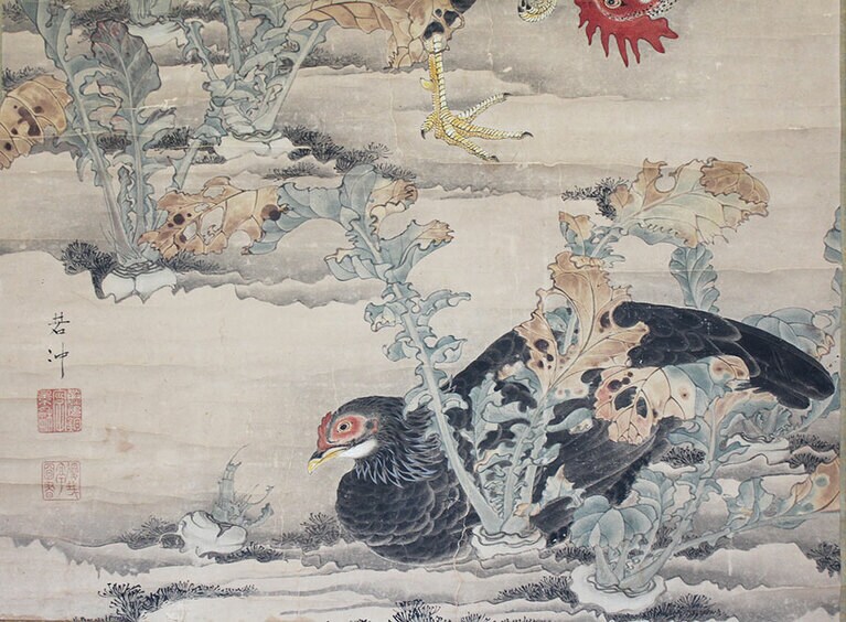 蕪と鶏の組み合わせは珍しい。