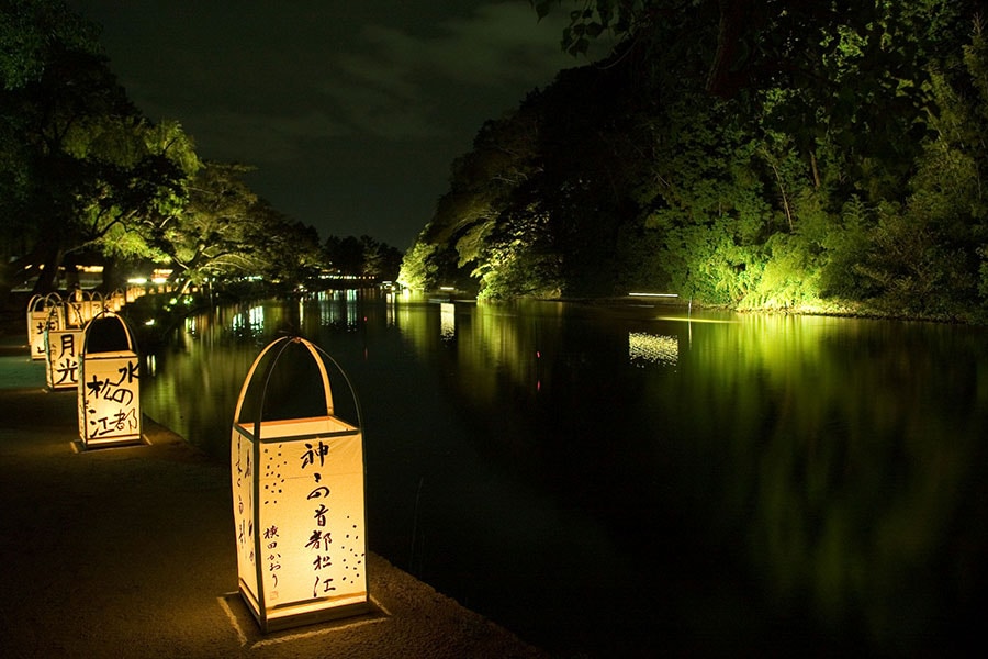松江水燈路。