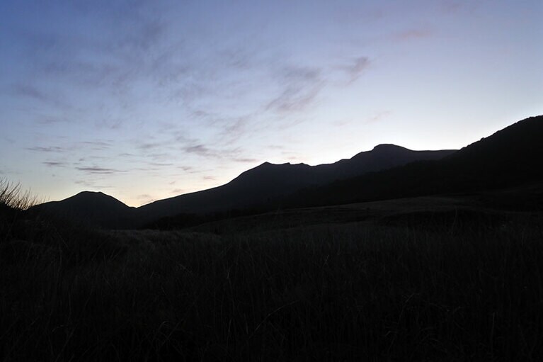 島の東部には広大な牧場が。同じ島でもいろんな表情があります。