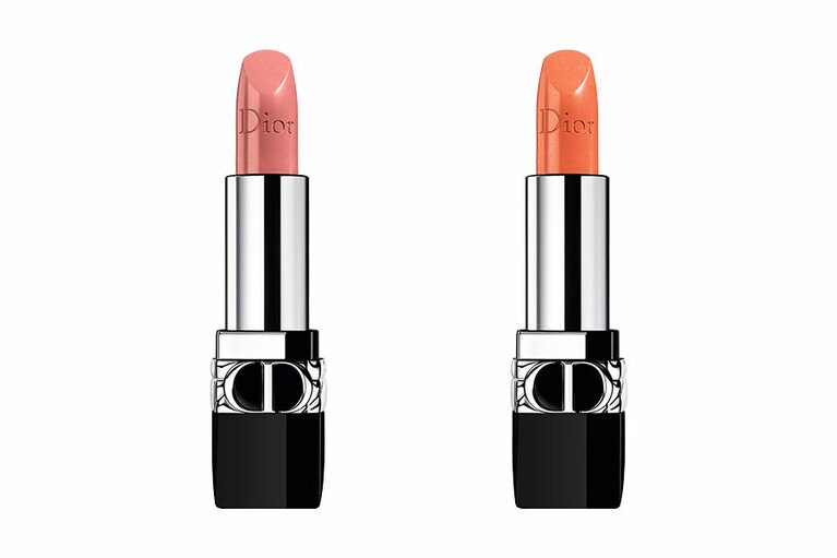 ルージュ ディオール 左から、  241 ピンク サクラ サテン、 348 コーラル ピオニー サテン 限定2色 各4,500円／パルファン・クリスチャン・ディオール