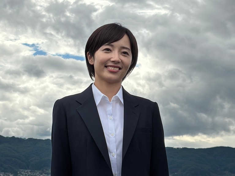 NHK連続テレビ小説『巡るスワン』の取材会に出席した俳優の森田望智さん。