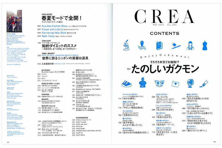2014年5月号目次。