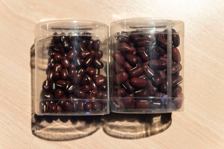 一般的な小豆と比べると一目瞭然！