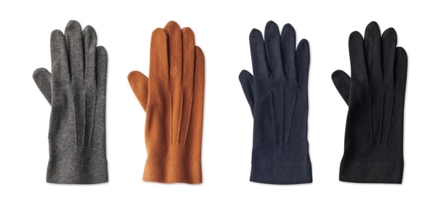 Doガード・抗ウイルス保湿手袋(冬用)。メンズは4色展開。サイズはフリーサイズ。各2,400円。