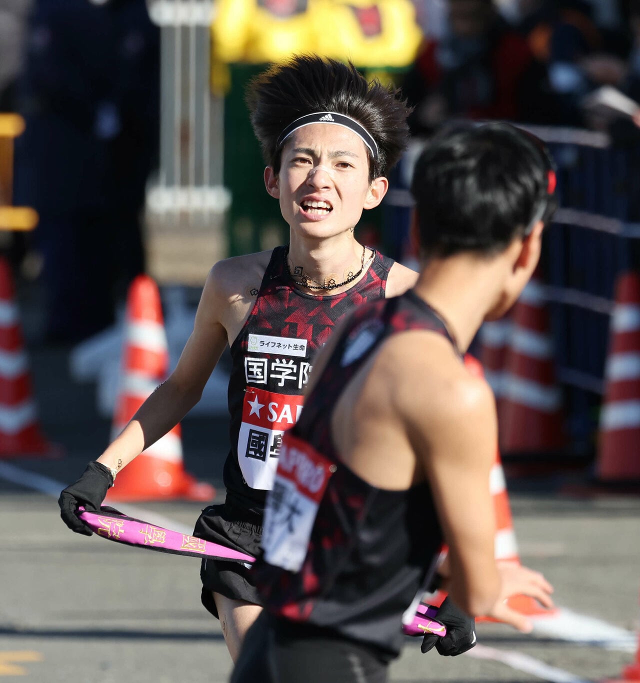 2区を走った國學院大のエース・平林清澄　©︎AFLO