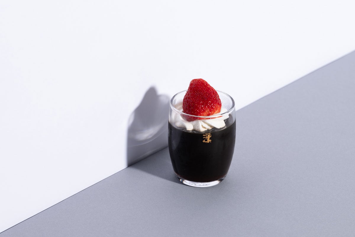 「コーヒーゼリー」648円。