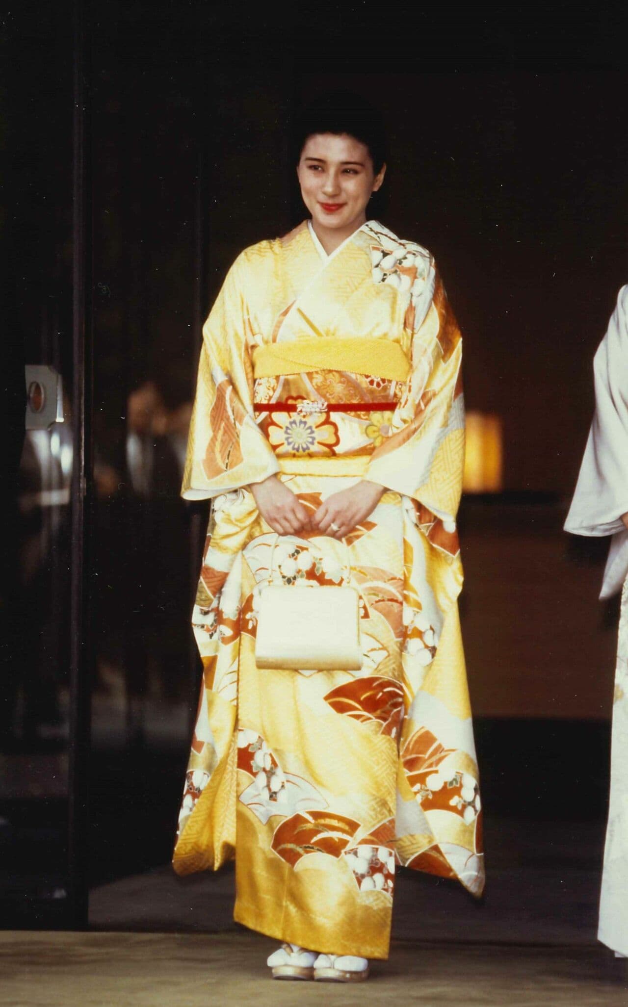 1993年4月12日、納采の儀に臨む小和田雅子さん（当時）　©JMPA