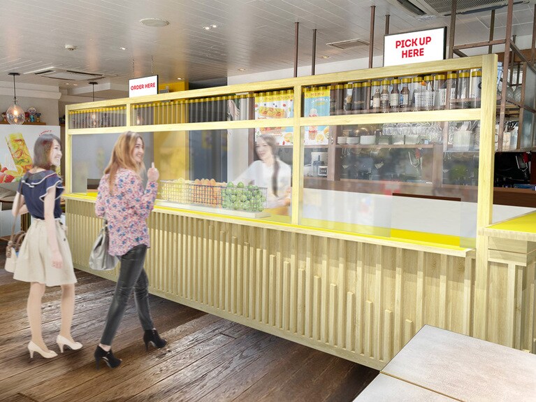 Lipton TEA STAND Fruits in Tea 代官山店イメージカット。