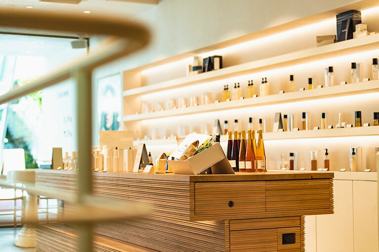 SHIROの製品がずらり。