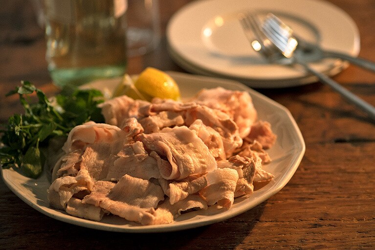 「冷しゃぶにして、米まよねえずをつけると最高」