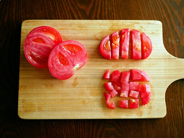 ダイス切りはこのような感じで。