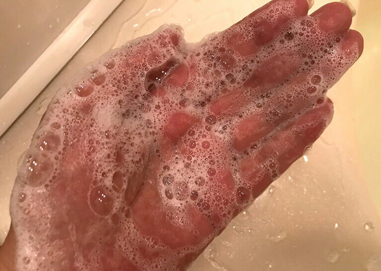 想像以上に泡立ちが速く、量もたっぷり。