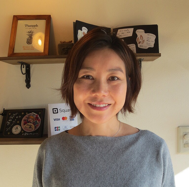 代表の石本久子さん。