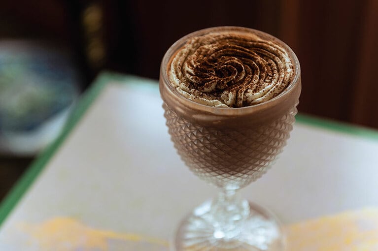 人気のドリンクメニューの「ショコラショー」をスムージーにした一品。