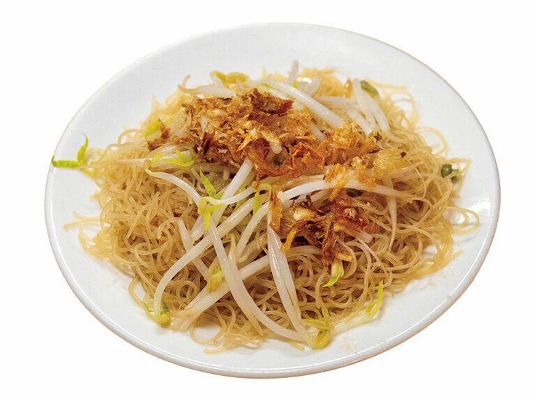 「ビーフン炒め」（小35元）。