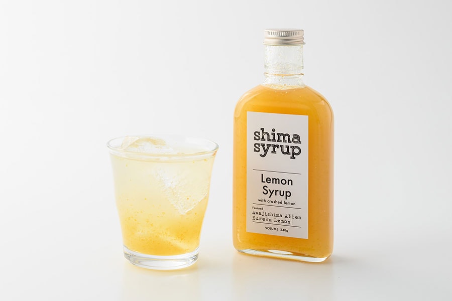 【shima syrup】 Lemon Syrup with crashed lemon 1,728円（240g）／イガクリ
