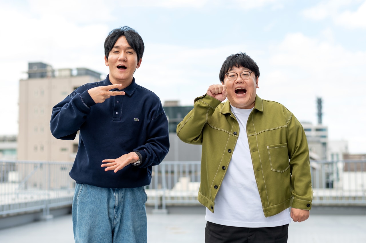 タイムマシーン3号のおふたり。左：山本浩司さん、右：関 太さん。