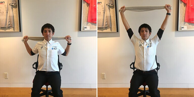 タオルを使った簡単ストレッチ。本当に簡単でオススメです！