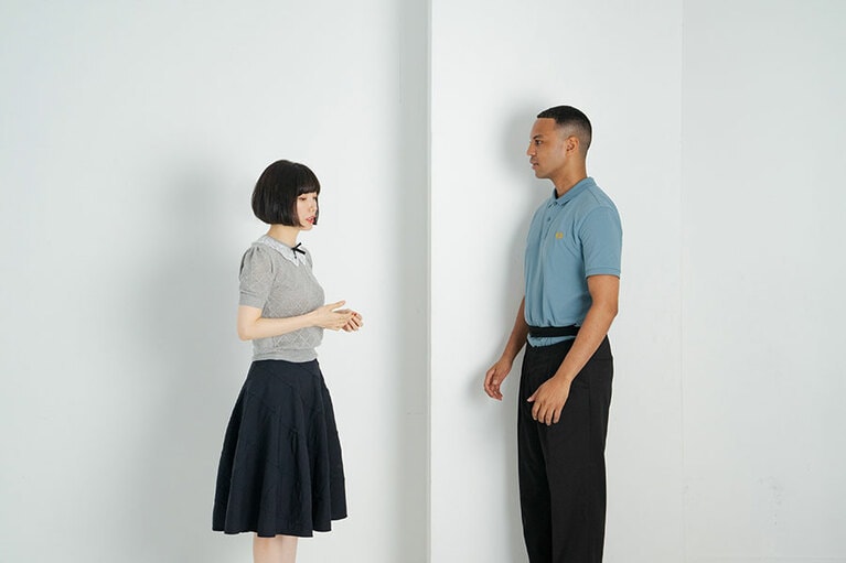 川上未映子さん（左）と安堂ホセさん（右）。