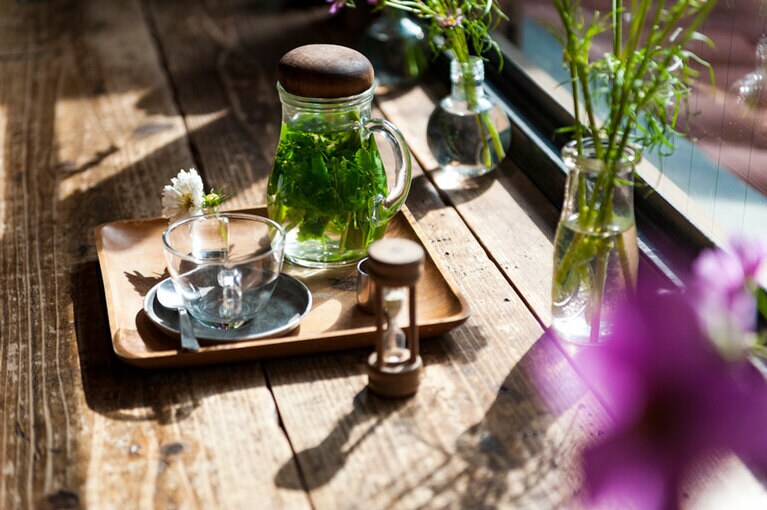 ハーブティ リラックス ブレンド 750円。