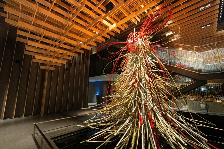 メインロビー生け花。