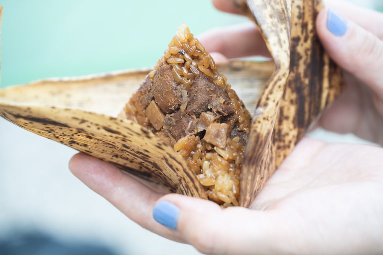 天然メバチマグロがゴロゴロ入った「トロちまき」。