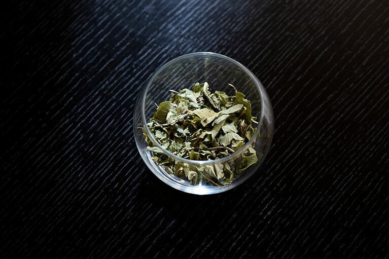 香り高いホーリーバジルは苦みも少なく、爽やかな印象。