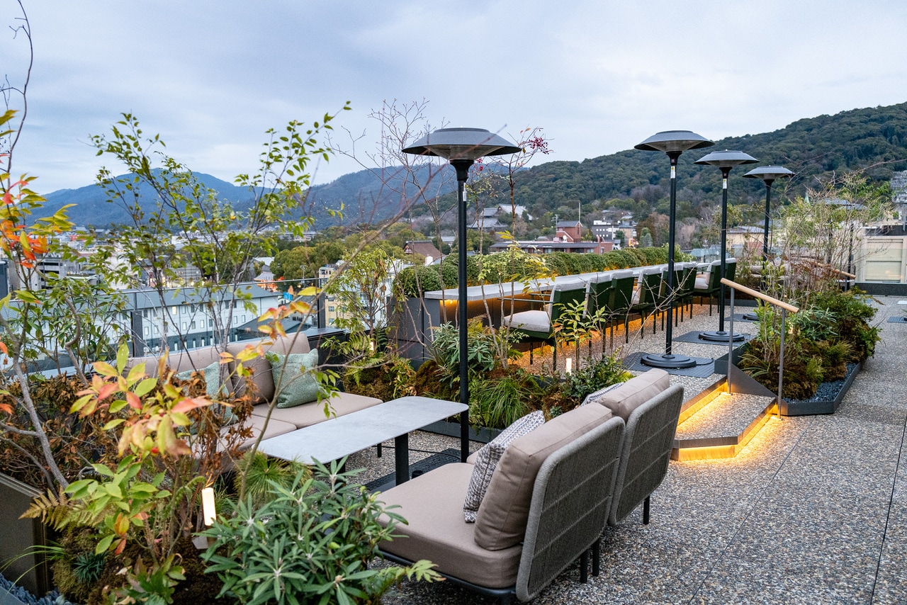 宿泊者のみ利用できる「ザ ルーフトップ」。