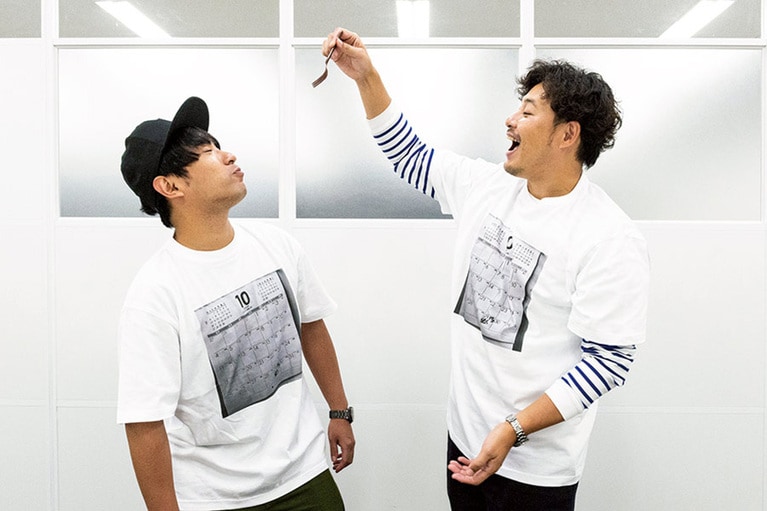 誌面担当のTさんが自腹でプレゼントしたイカレTシャツ。