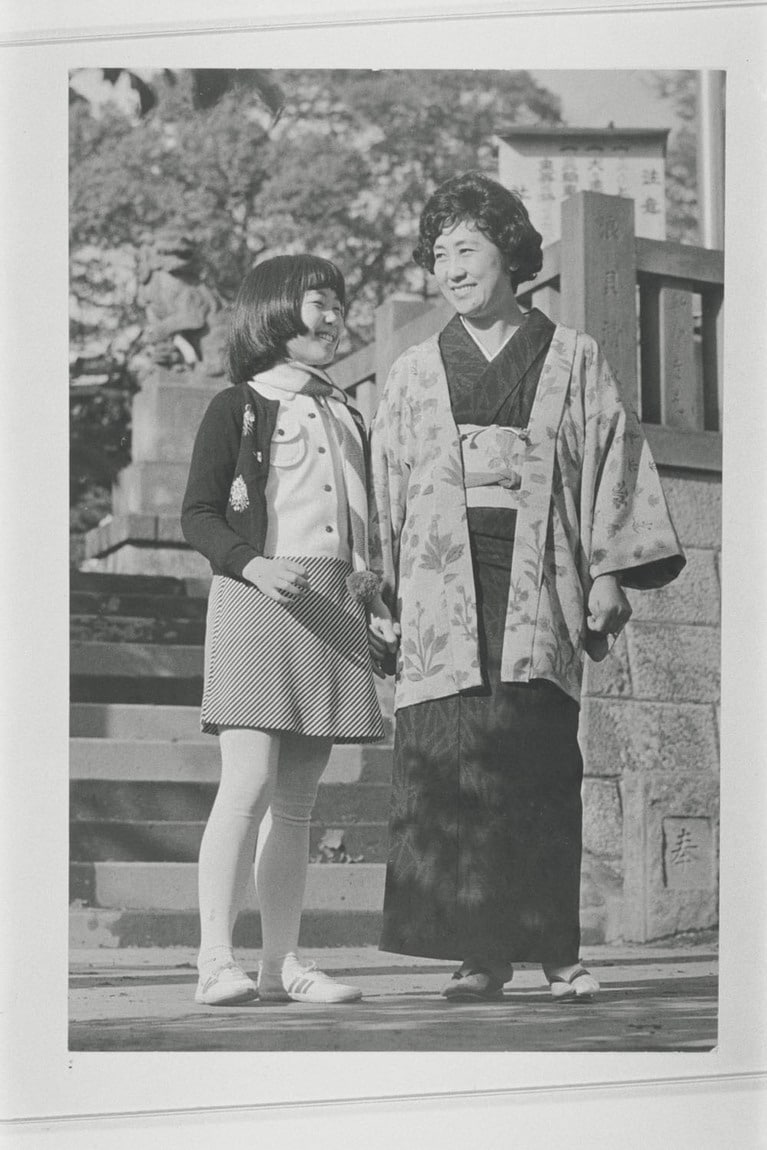 中学生の響子さんと。