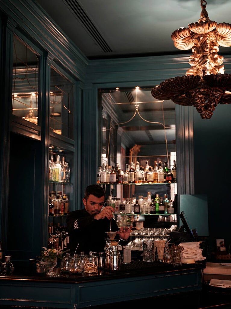 「チブレオ・カフェ」のバーカウンター。