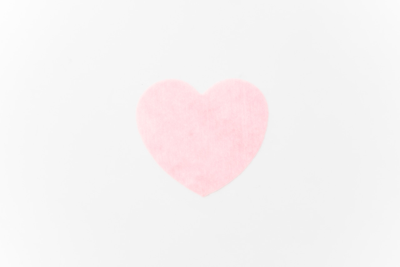 ハート型パッドがかわいい。