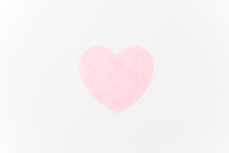 ハート型パッドがかわいい。