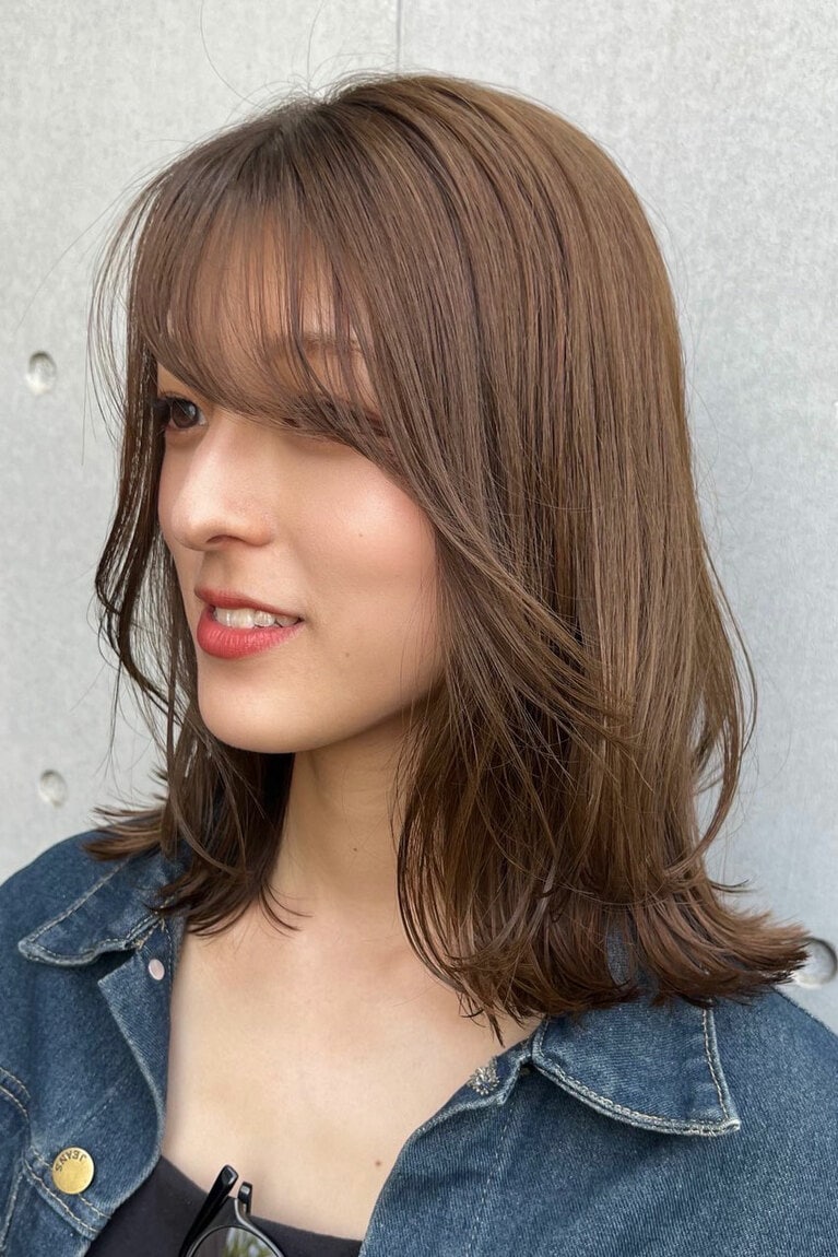 リラックス感漂うミディアムレイヤー。